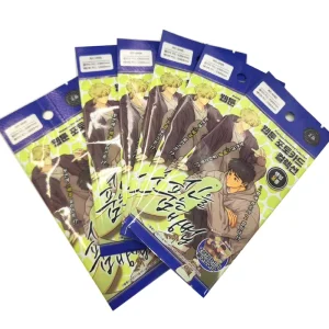Custom Design Game Card Packaging Sachet Laminated Poly Bags with Back Seal for Trading Cards for Supermarket Use