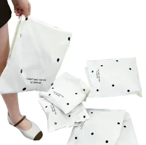 Custom Design Logo Poly Mailers Self adhesive Postage Envelopes Shipping White Mailing Bag 220x110mm for Clothing & Shoes