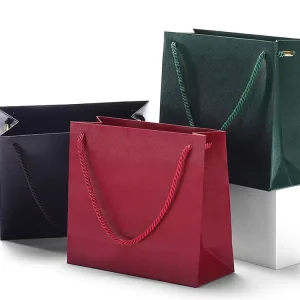 Custom Design Printed Shopping Gift Packaging Paper Bag With Your Own Logo Luxury Retail Paper Bag for Clothes