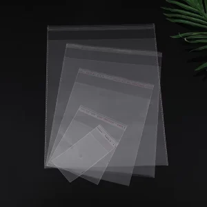 Custom Different Size Clear Transparent Biodegradable OPP Bag Recyclable Self Adhesive Plastic Poly Bag