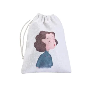 Custom Drawstring Canvas Cotton Drawstring Pouch Cotton Drawstring Gift Packaging Dust Bags