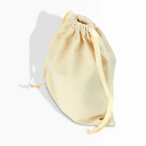 Custom Drawstring Pouch Bag Organic Cotton Gift Jewelry Packaging Storage Dust Bag Cotton Drawstring