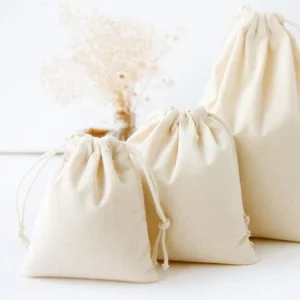 Custom Drawstring Pouch Shopping Bags for Gift Packaging