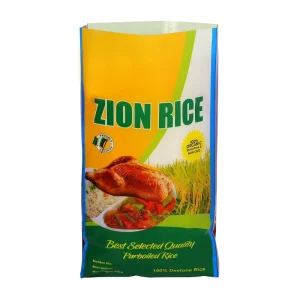 Custom Durable Coated PP BOPP Laminated Flexo Printed Moisture Proof Rice Packaging Bags with Handle