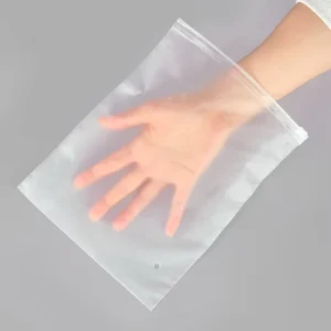 Custom Durable PE Zipper Bags for Shoes Clothing Storage Packaging Matte Thickened or Clear Transparent
