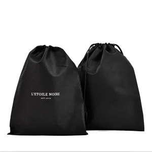 Custom Eco friendly Non Woven Drawstring Bag with Custom Logo Reusable Fabric Dust Shoe Storage Bag