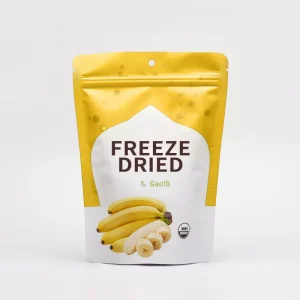 Custom Factory Dried Banana Fruits Stand Up Pouch Plastic Zip Lock Food Packaging Bag Printed Laminated Fruit Snack Bags