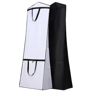 Custom Foldable Non woven Zipper Wedding Dress Covers Clothing Garment Bags Eco friendly Durable Recycled