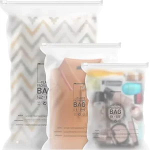 Custom Free Sample Recyclable Resealable Gravure Printed CPE Frosted Zipper Mailer Bags Children’s Clothing Shoes Socks