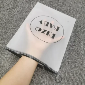 Custom Frosted Opp Pvc Clear Zipper Slider Packaging Clothing Bag Underwear Zipper Lock Packing Plastic Clothing Bags