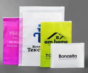 Custom Frosted Plastic Packaging Zipper Bags T Shirt Swimwear Zip Lock Clothing Bags With Your Logo