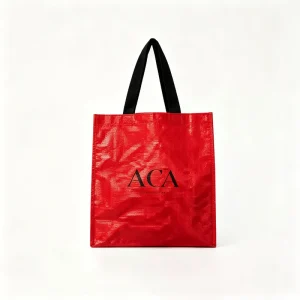 Custom Full Color Printed PP Woven Tote Bag Waterproof Laminated Eco Friendly Promotional Gift Packaging Sacks