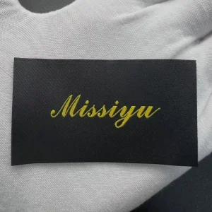 Custom High Density Woven Labels Soft Skin Friendly 100% Polyester Clothing Labels for Clothes Pants Dresses