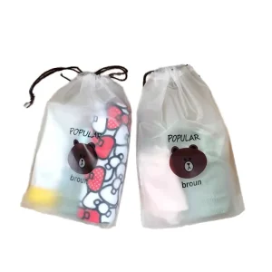Custom High Quality Waterproof Drawstring Plastic Bag for Packaging
