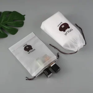 Custom High Quality Waterproof Drawstring Plastic Bag for Packaging