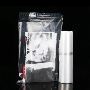 Custom LDPE Self-adhesive Transparent Moisture Proof Plastic Bag with Suffocation Warning Seal for Bedding and Clothes