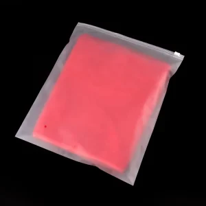 Custom LOGO Clothing Packaging Bags Frosted Zipper Bag Zip Lock Packaging Bag