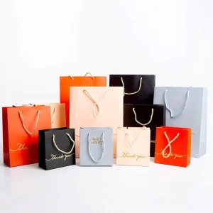 Custom Logo Clothing Packaging Bag Gift Promotion Business Shopping Grocery Supermarket Coated Art Paper Bag