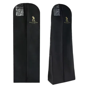 Custom Logo Cover Wedding Long Dress Bridal Gown Non Woven Garment Bags for Evening Dress