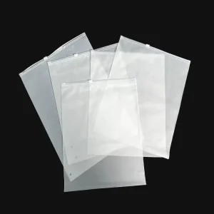 Custom Logo Disposable Recyclable Zipper Packaging Bags with PE Material for Apparel Shoes Socks