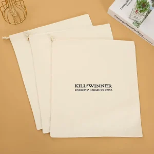 Custom Logo Drawstring Dust Bag for Handbags Drawstring Jewelry Pouch Protective Pouch for Luxury Accessories