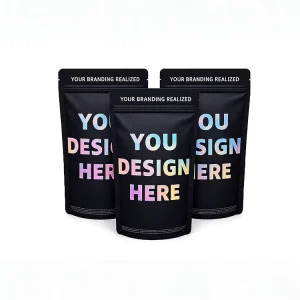 Custom Logo Dried Food Zipper Stand-Up Pouches Smell Proof BOPP/VMPET/LDPE Bags Aluminum 3.5G Plastic Packaging Mylar Bags