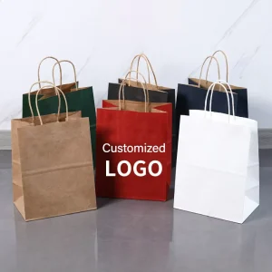 Custom Logo Eco Friendly Kraft Paper Gift Packaging Folders with Rectangle Shape for Takeaway Muti Color Model KM-G4