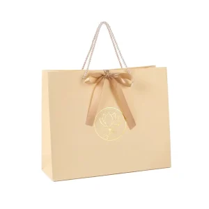 Custom Logo Eco Friendly Recycled Materials Luxury Boutique Shopping Paper Bags for Gifts Shoes Clothing Dresses