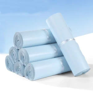 Custom Logo Eco-friendly Light Blue Poly Mailer Shipping Bag for Clothing Packaging