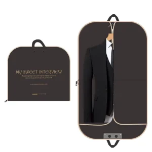 Custom Logo Foldable Dustproof Reusable Zipper Oxford Cotton Garment Storage Bags with EVA PE PVC for Travel