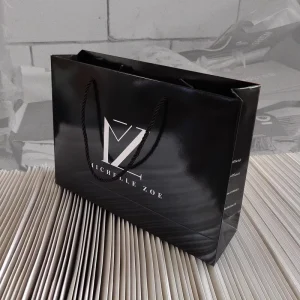 Custom Logo Gift Paper Bag with Own Logo Paper Packaging Bags