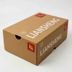 Custom Logo Handmade Kraft Paper Shoe Storage Box Eco Friendly Corrugated Lining Paper Box for Shoe Packaging
