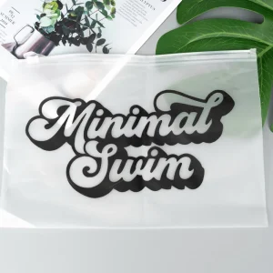 Custom Logo Luxury Clothing Bags Transparent Poly Zip Lock Packaging PE Material for Clothes and Zipper Bags Plastic Bags Packing