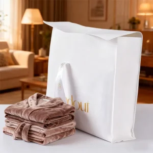 Custom Logo Luxury Velvet Reusable Fashion Packaging Envelope Pouch Bags Satin Cotton Flannel Dust Bag