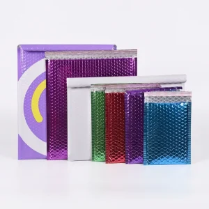 Custom Logo Metallic Protective Mailer Aluminum Coated Film Bubble Bag