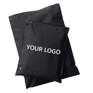 Custom Logo PE PET Plastic Poly Packing Zipper Ziplock T Shirt Garment Clothing Packaging Bags for Dresses Clothes Packaging
