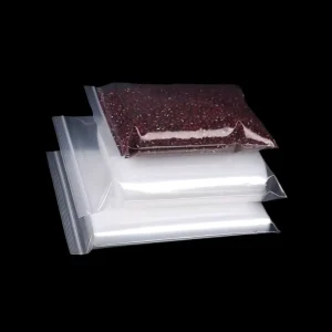 Custom Logo PE Zipper Bag Transparent Small Plastic Ziplock Pouch Resealable Clear Packaging Poly Storage Bag