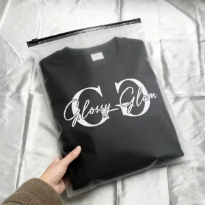 Custom Logo PVC Waterproof T Shirt Underwear Socks Frosted Zipper Bags Eco Friendly Packaging for Clothing