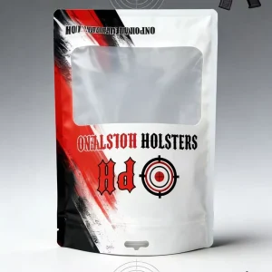 Custom Logo Pouch Waterproof 3 Side Seal Pouch Food Grade PE Plastic Packaging Bag Design Your Own with Window