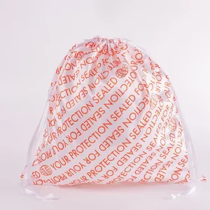 Custom Logo Premium Large Capacity Drawstring Silk Satin Handbag Packaging Dust Bag