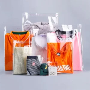 Custom Logo Printed Clear Self-Adhesive Waterproof Poly Bag Garment Jewelry Packaging Transparent Bag OPP Bags for Clothing