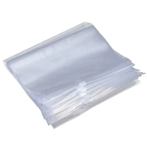 Custom Logo Printed Eco friendly Transparent PE Zip Lock Bags with Waterproof Dustproof for T Shirt Packaging