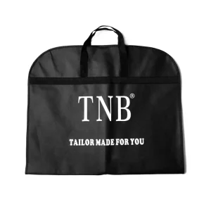 Custom Logo Printed Foldable Non Woven Fabric Cover for Garment Clothes Dustproof Suit Bags with Zipper Closure
