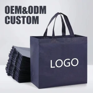 Custom Logo Printed Non Woven Shopping Bag Clothes Reusable Nonwoven Bags For Shopping