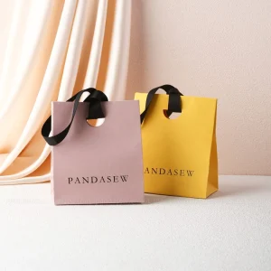 Custom Logo Printed Packaging Bag, Kraft Paper Shopping Bag with Handle