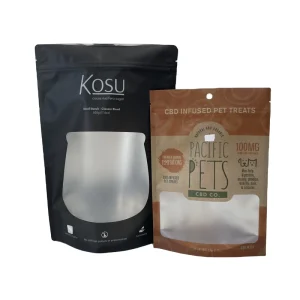 Custom Logo Printed Standup Ziplock Pouch Smell Proof Bag With Window
