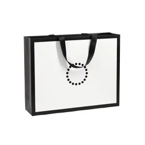 Custom Logo Shoe Boutique Packaging Gift Paper Shopping Bag for Clothes