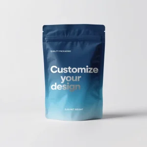 Custom Logo Stand up Zipper Bags Food Grade Mylar Pouches Coffee Tea Snacks Granola Bar Packaging