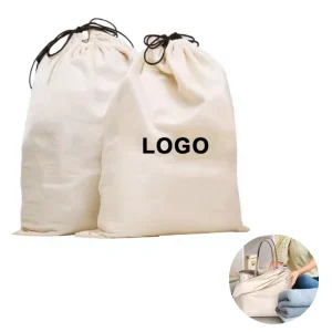 Custom Logo Travel Shoe Bags for Packing Dust Shoe Bags Flannel Shoe Pouch with Drawstring Closure Travel Portable Shopping Bags