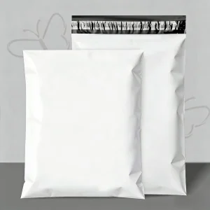 Custom Logo White Poly Mailers Self Seal Waterproof Tear Resistant Shipping Bag for Clothing E commerce